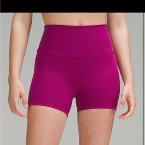 Lululemon Wunder Train Short 4” Size 6 in Ripened Raspberry